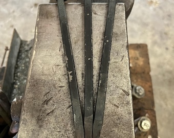 Hand Forged 8 in Nails set of 3 = hand forged nails = crucifix nails = Jesus nails = Roman nails