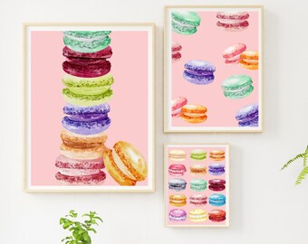 Macarons Digitaldruck 4er Set
