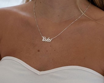 Greek Name Necklace | Name Necklace | Greek Mythology | Personalised Name Necklace | Custom Name Necklace | Greek Gifts | 24K Gold Necklace