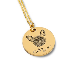 Regalo personalizzato con collana con ritratto commemorativo per animali domestici I Ricordo degli animali domestici I Gioielli personalizzati per lei I Gioielli commemorativi per animali domestici I Regalo di compleanno immagine 5