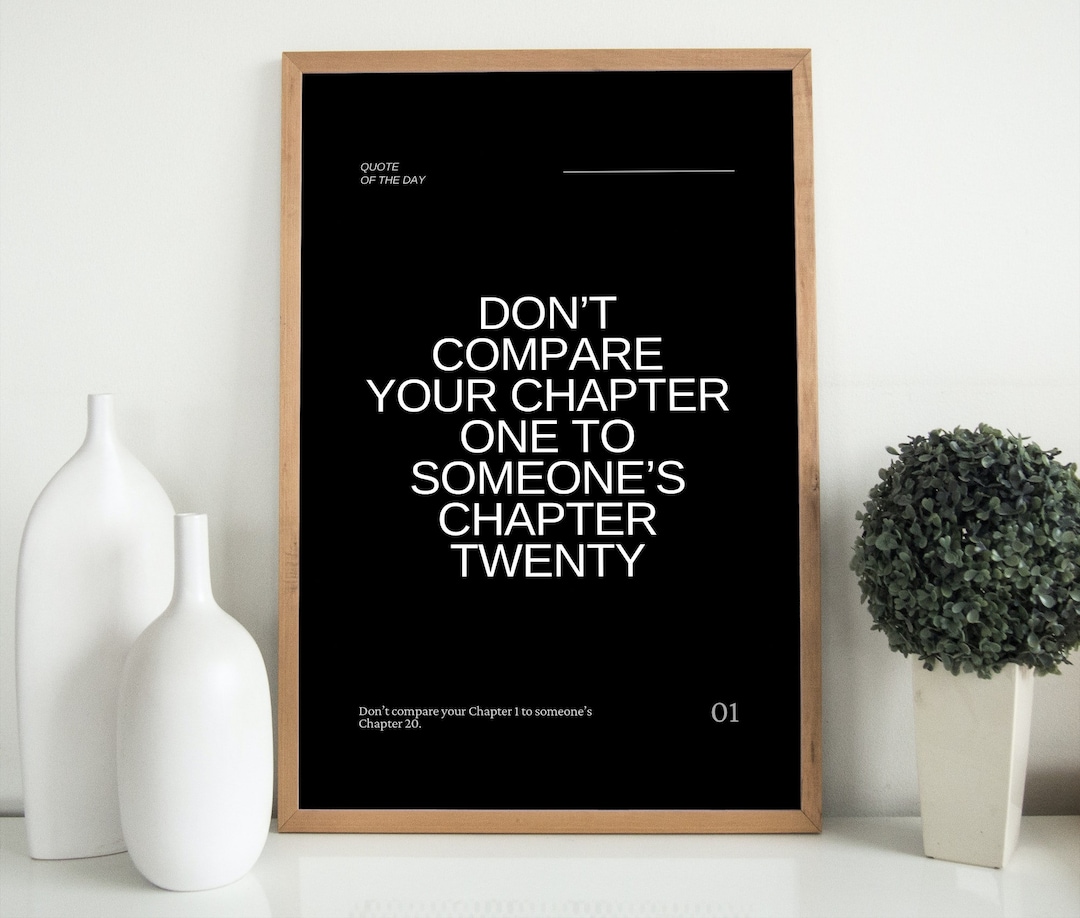 Minimalist Quote Poster - Modern Wall Art for Home Decor ...