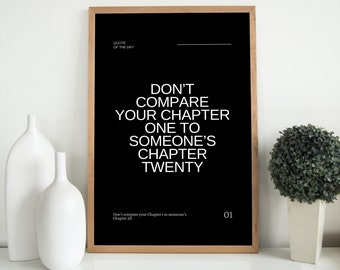 Minimalist Quote Poster - Modern Wall Art for Home Decor | Inspirational Typography Print | Digital Print | Immediate Download