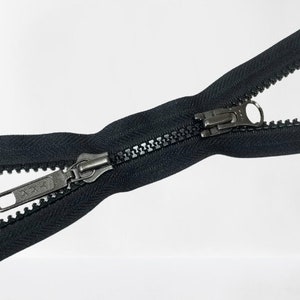 1Pc 80/100/120cm Auto Lock Metal Zipper 5# Double-slider Zippers for Jackets  Coat Zip Repair Kit DIY Clothing Sewing Accessories - AliExpress