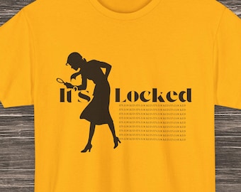 Nancy Drew It&#39;s Locked Gift for Book Loves, Gifts for Gamers, Back to School, Librarian Gifts, gifts for all nerds, Casual Wear