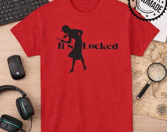 It's Locked Nancy Drew Games Funny Unisex Graphic Tee Adult Youth Sizes