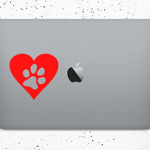 Paw Heart Cat Dog Furbaby Sticker Decal Car Laptop Tumblr Decor