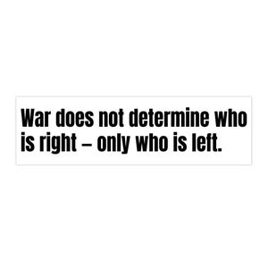 Thought-Provoking Bumper Stickers - Car Decor, Gift for Activists, Home Decor, Political Statement, Unique Gift Idea