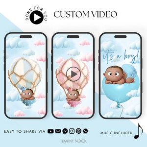 Gender Reveal Video, It&#39;s a Boy, Cute African American Baby Reveal, We&#39;re Having a Boy, Mixed Baby Boy Reveal Video