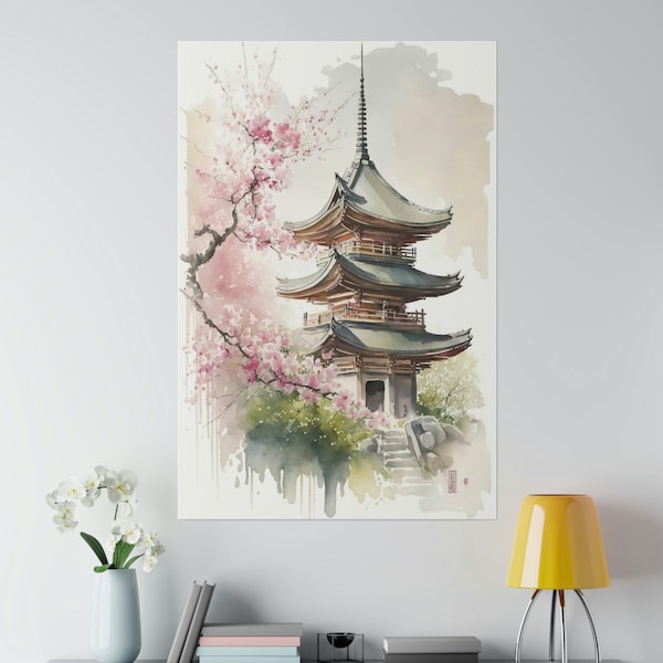 Pagoda Art Print - Etsy