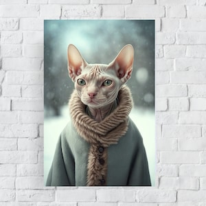 Sphynx Cat Fur Coat  Sphynx Fendi Coat, Fendi Coat for Cats