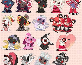 Hazbin Hotel X Mimikyu Keychain WAVE 2! PREORDERS