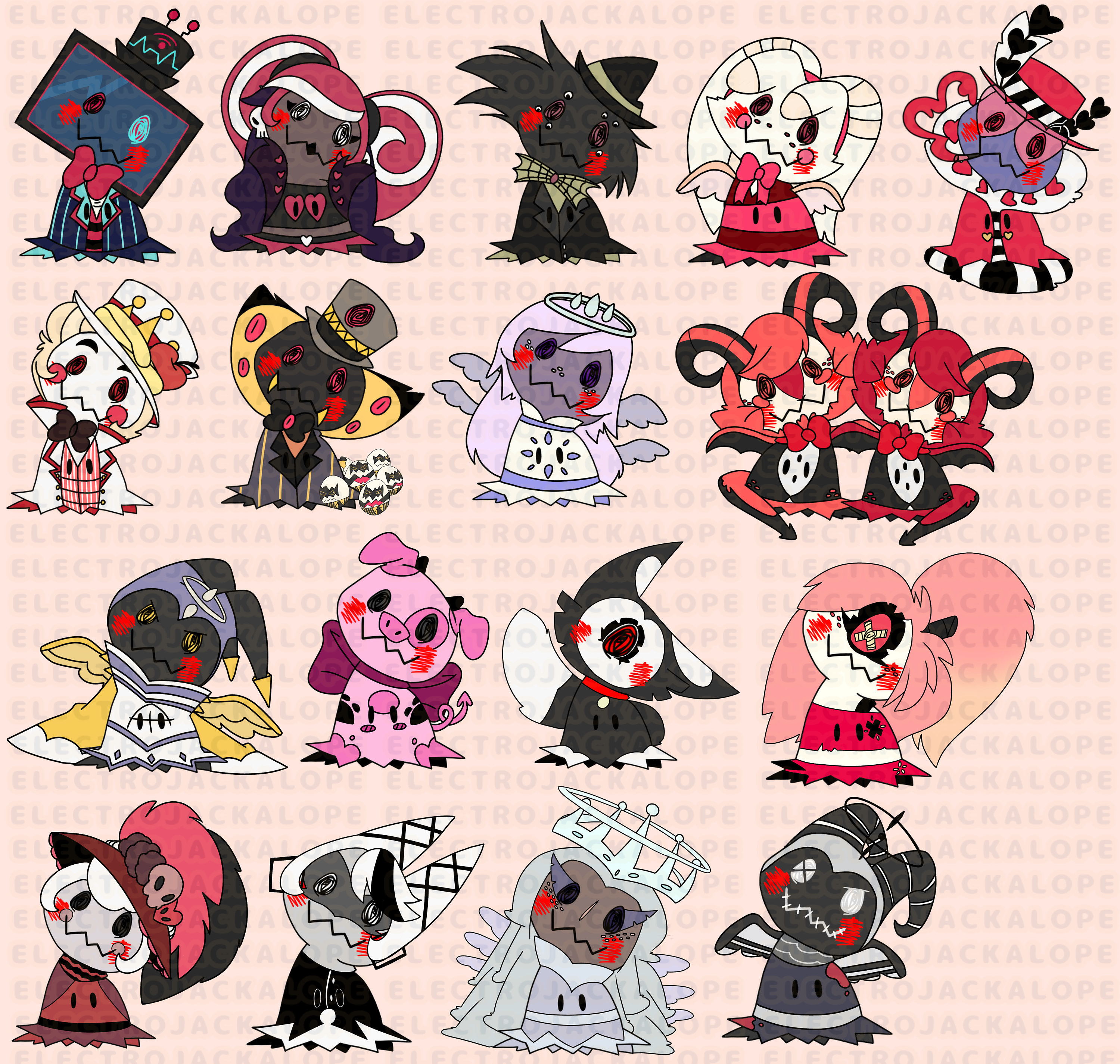 Hazbin Hotel X Mimikyu Keychain WAVE 2! - Etsy Hazbin Hotel X Mimikyu Keychain WAVE 2! - Etsy