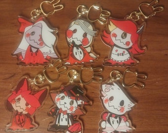 Hazbin Hotel X Mimikyu Keychain