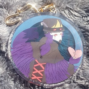 Plague Doctor Stolas  Transparent Background Keychain