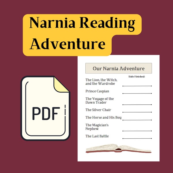 Narnia Reading Adventure Digital Download | Printable, C.S. Lewis, Aslan, Summer reading challenge, Chronicles of Narnia