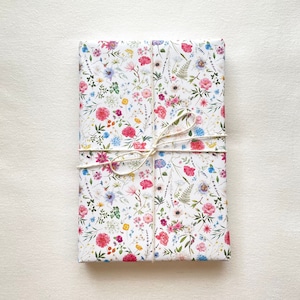 Wildflower Wrapping Paper, Coquette Floral Gift Wrap, Botanical Gift Wrap for Wedding, Bridal, Baby Shower or Birthday