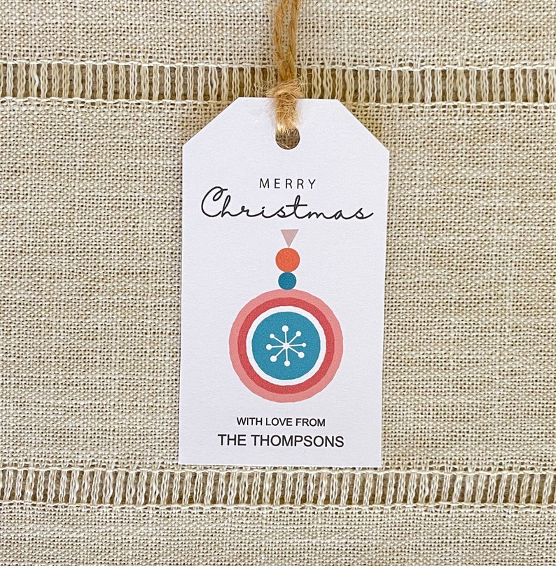 Merry Christmas Gift Tags Printable, Personalized Christmas Tags ...