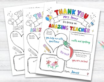 Teacher Appreciation Coloring Page: Thank You Gift (Digital Download)