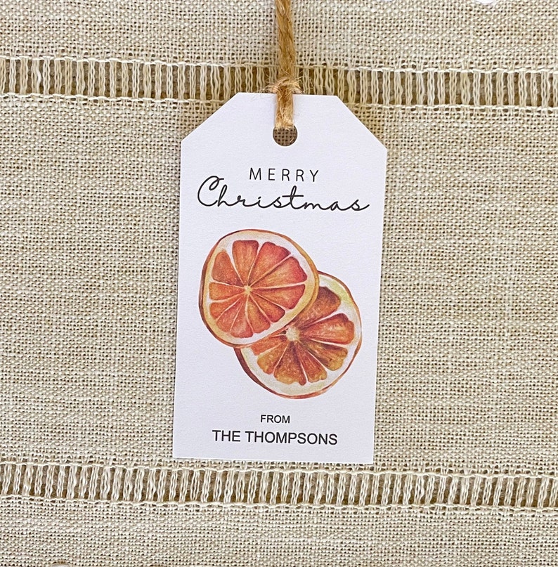 Merry Christmas Gift Tags Printable, Personalized Christmas Tags ...