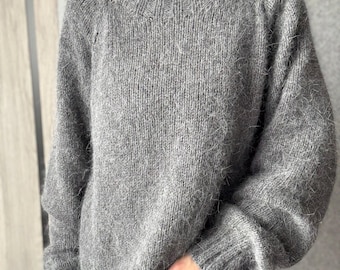 Winter Angora Man Knit Sweater Jumper - Etsy