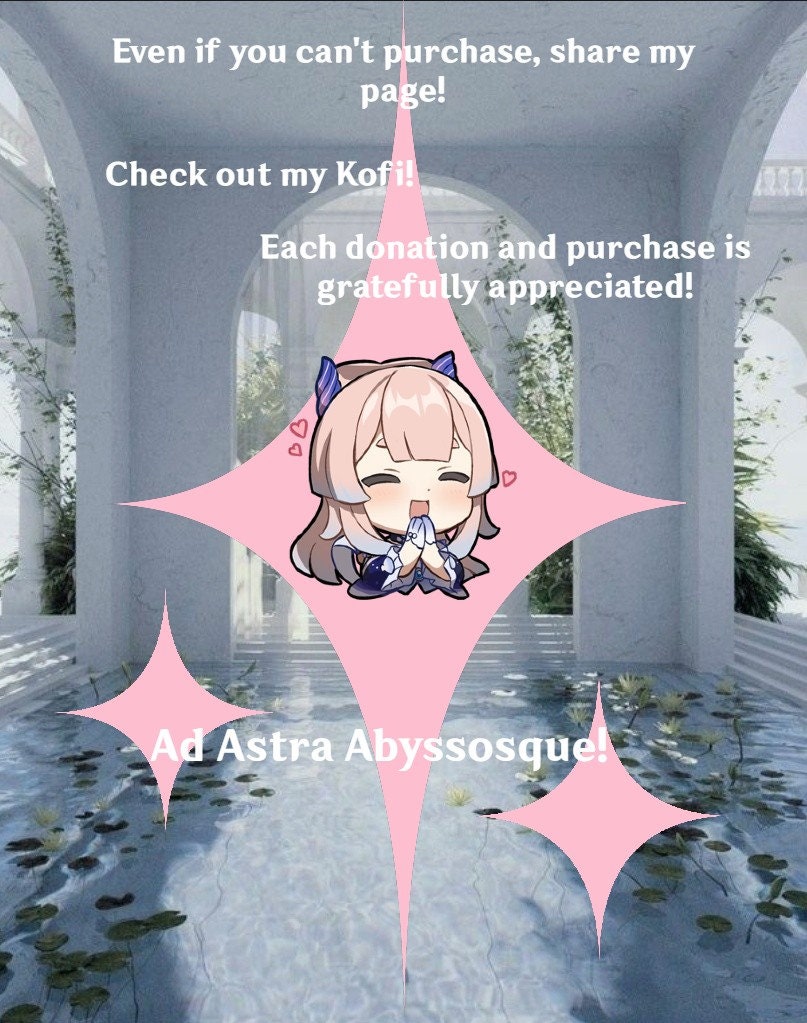 Genshin Impact Personalized Fanfic Writing Commissions 500 Etsy