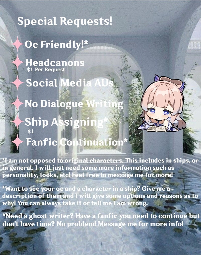 Genshin Impact Personalized Fanfic Writing Commissions 500 Words
