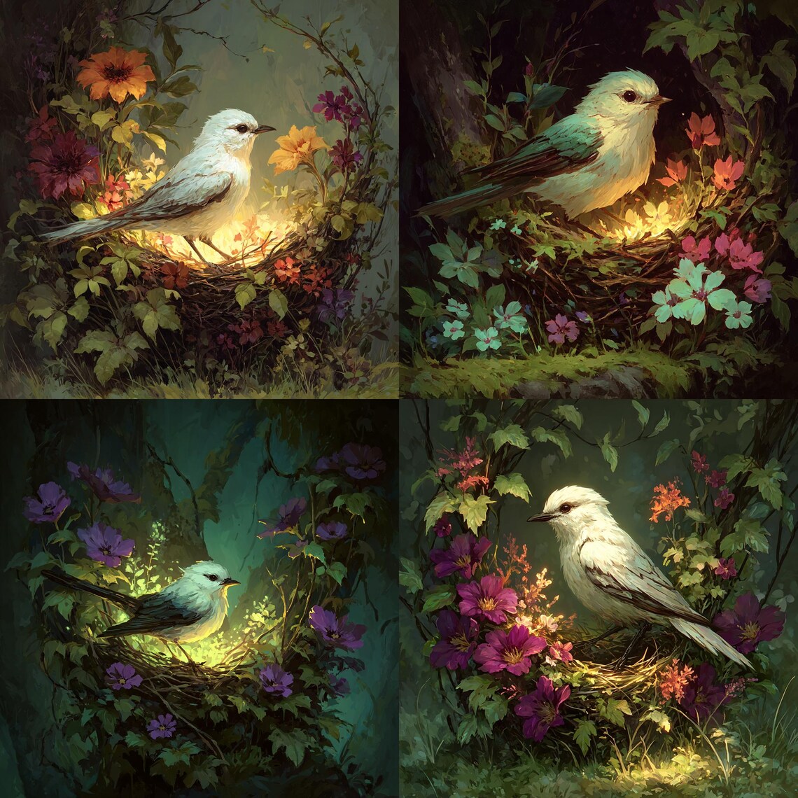 24 Bird Nest Clipart, Floral Clipart, Nature Art, Bird Illustration ...