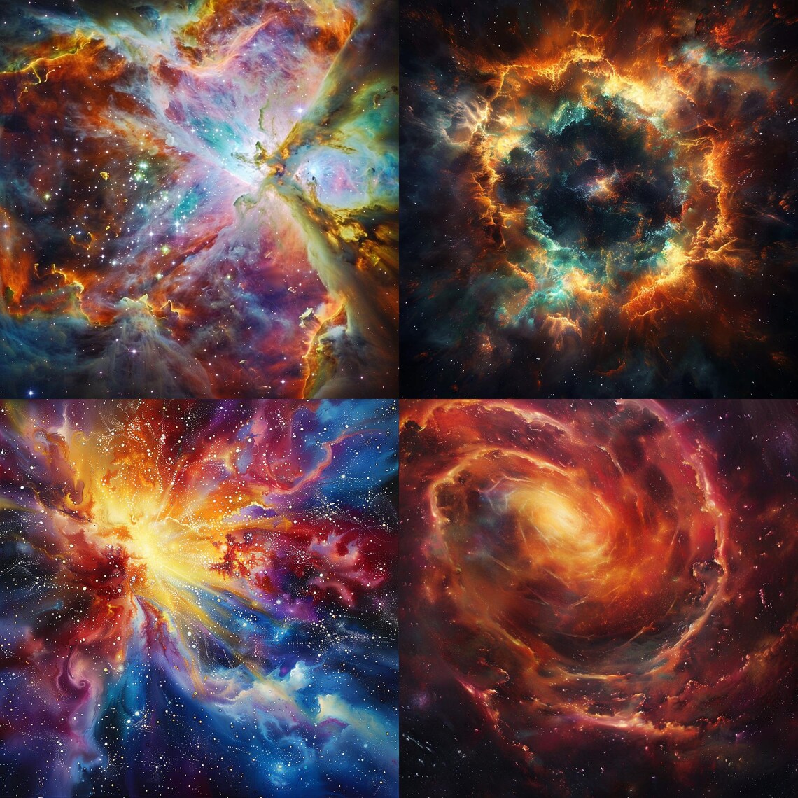 24 Galaxy Portal Clipart, Nebula Space Art, Cosmic Swirls PNG, Digital ...