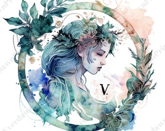 12 Zodiac Signs Horoscope Clipart, High Quality Transparent PNG, Watercolor, Card Making, Digital Planner, Digital Paper Craft
