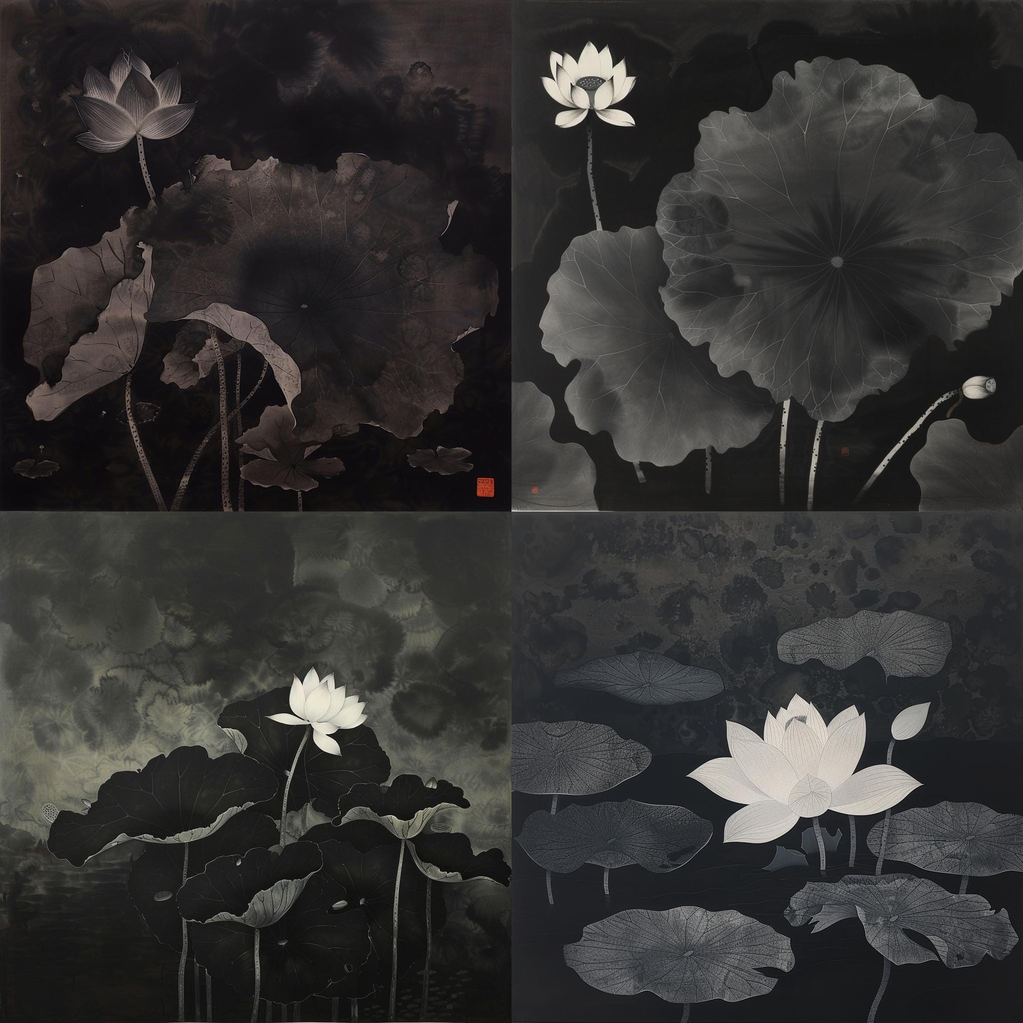 蓮の花のクリップアート28点、花のイラスト、睡蓮のグラフィック