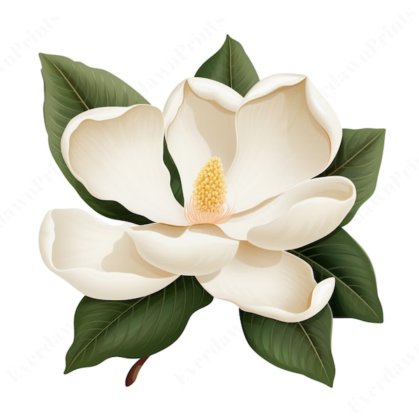 24 Watercolor Magnolia Flowers Clipart, High Quality Transparent PNG, Clipart, Floral Clipart, Flower Cliparts