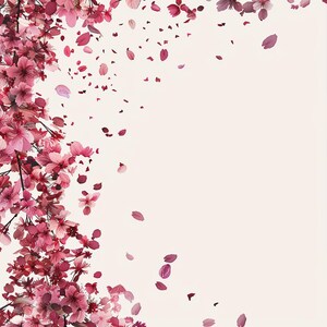 24 cliparts pétales de fleurs roses, fleurs printanières en téléchargement numérique, bordure de pétales de fleurs, cartes de voeux florales bricolage, téléchargement immédiat d'art