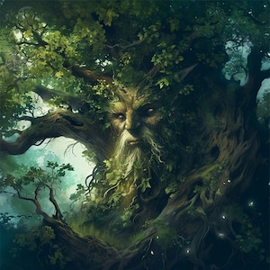 40 imágenes prediseñadas de acuarela de árboles místicos, fondo de bosque de acuarela, PNG de alta calidad, imágenes prediseñadas de bosque de acuarela, creación de tarjetas, planificador digital