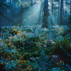 76 verzauberter Wald Clipart digitaler Download, mystische Wald Illustration, Fantasy Kunst für Scrapbooking, Zauberwald Druck