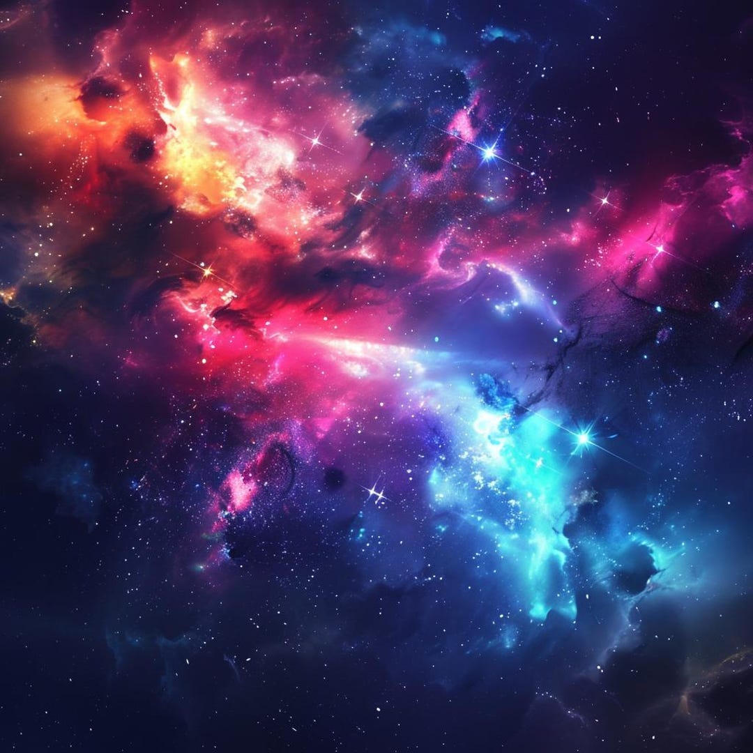 Galaxy Nebula Clipart, Colorful Space Design (digital Download) - Etsy