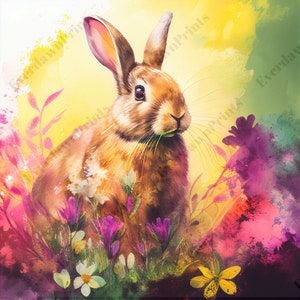 31 Pâques lapin Clipart, haute qualité aquarelle PNG, pépinière Art, planificateur numérique, aquarelle, fabrication de cartes, journalisation, téléchargement numérique