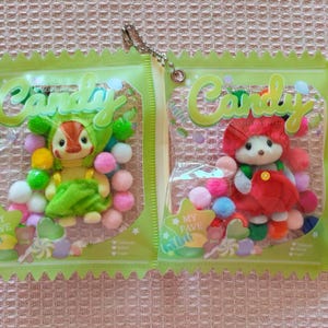 Sylvanian Family  Keyring |Blind Bag Fruit Series |Calico Critter Keychain|Animal Keyring|Bag Charm