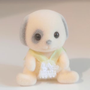 Vintage Patch Ivory Baby Girl Dog Critter |Retired Rare Critter