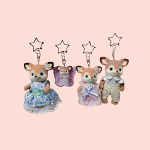 Handmade Critter Keychain|Deer Critter Keychain|Animal Keyring|Bag Charm