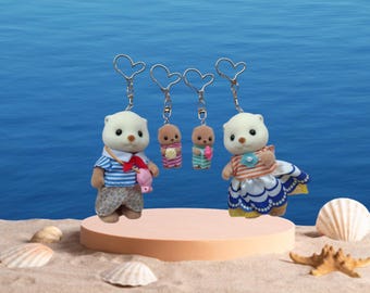 thumbnail image 2 of Sylvanian Families Otter Family Doll Set (FS-32) – Calico Critters Epoch Japan 2 of 6