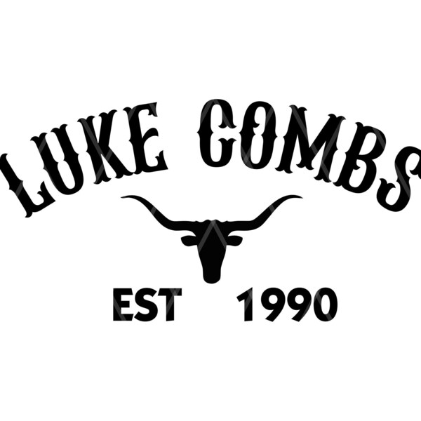 Luke Combs Skull Png Etsy Canada