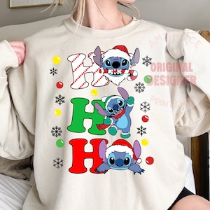 HoHoHo Santa Stitch Christmas PNG, Stitch Christmas Tree Png, Christmas  Instant Download, Stitch clipart, Instant Download