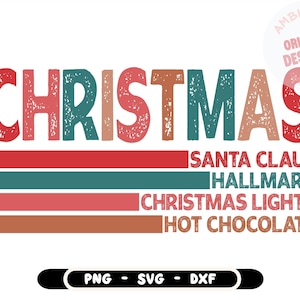 Christsmas Santa Claus Hallmark Christmas Lights Hot Chocolate Hallmark Christmas Lights SVG, Christmas Season, Instant Download, Png, Svg