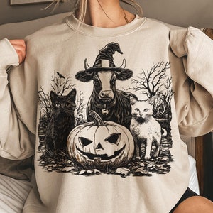 Halloween Highland Cow PNG, Bull Png,Retro Halloween Png, Ghost Cows Png, Funny Cow Png, Fall Png,Spooky Season,Cow Halloween png