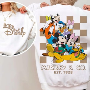 Bundle Checkered Mickey & Co. Png Svg, Checkered Mickey Svg, Mickey and Co 1928 Svg, Retro Mickey Svg, Magic Kingdom Svg, Sublimation Svg
