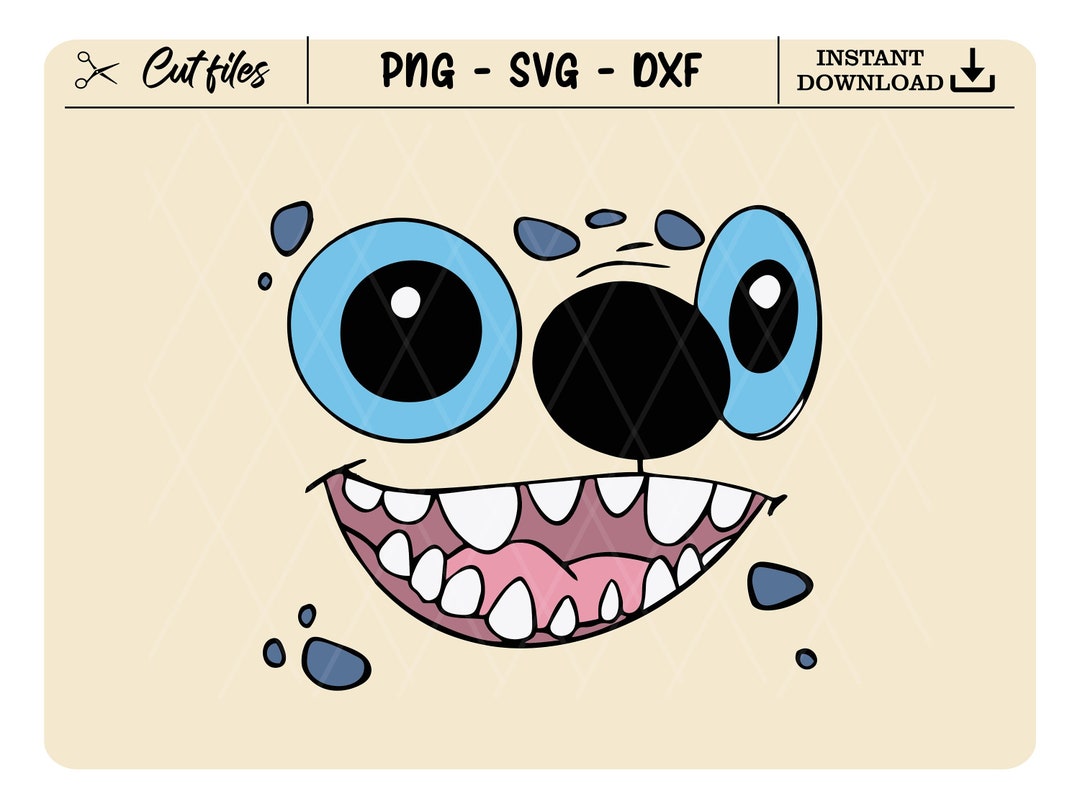 Stitch Face SVG Files for Cricut Stitch Svg Bundle Printable - Etsy