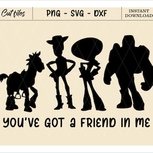 私の中の友達 SVG、友達 SVG、おもちゃのキャラクター SVG、ギフトのカスタマイズ SVG、ビニールカットファイル、SVG、DXF、PNG デザインファイル