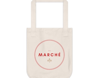 Sac fourre-tout en toile bio Au Marche