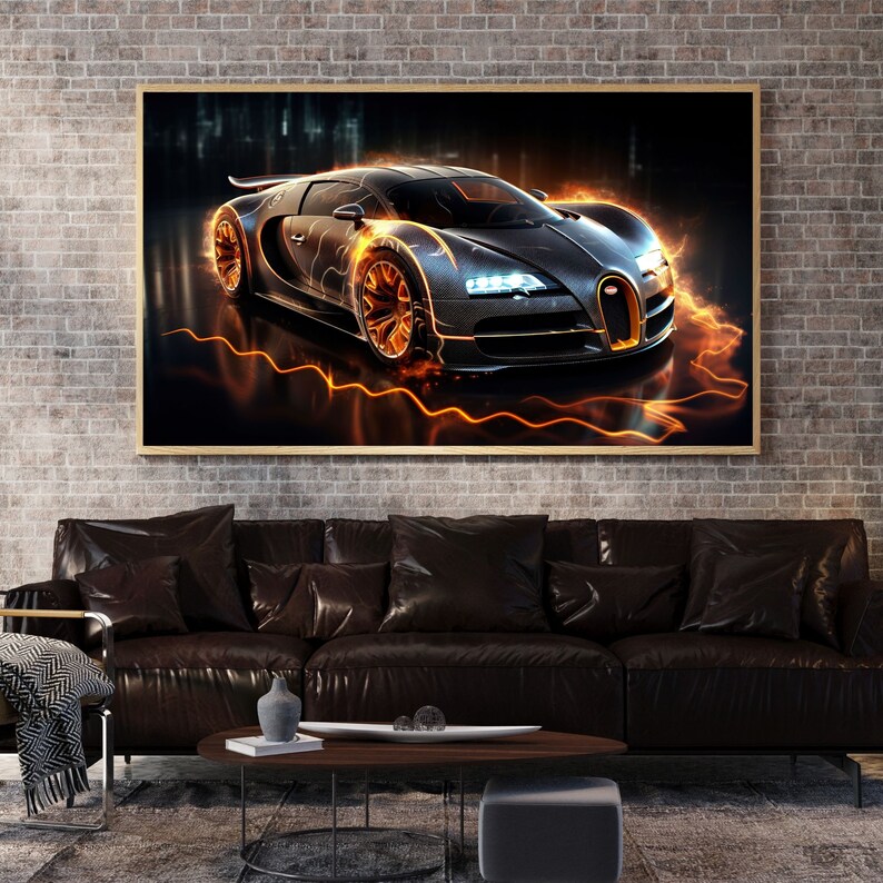 80 Supercars Prints, Sport Car Poster, Supercar Wall Decor, Office