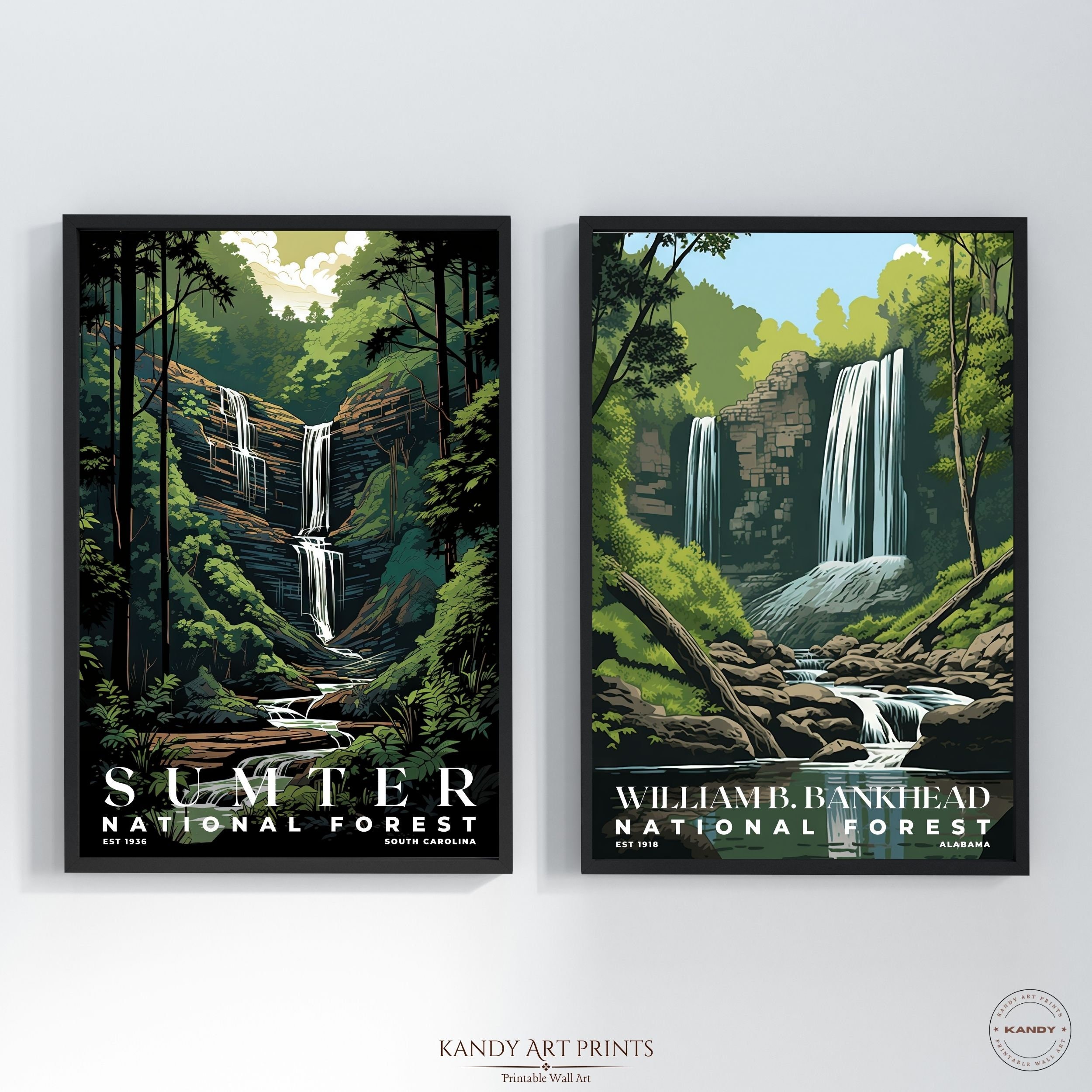 134 US National Forest Prints National Forest Poster Travel - Etsy